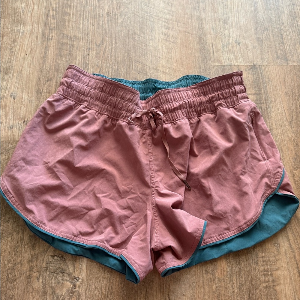 REVERSIBLE Women's Pink and Teal Shorts Lululemon